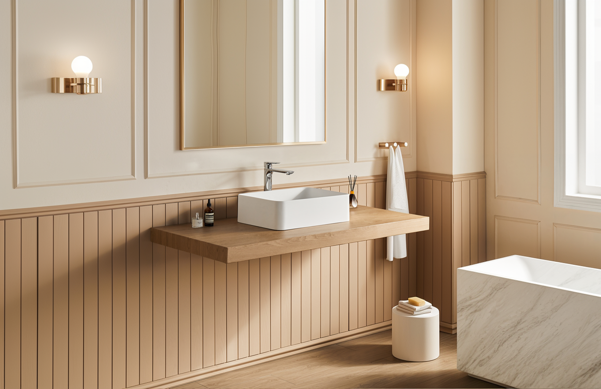 20' x 14' Solid Surface Vessel Bathroom Sink Basin in Matte White
