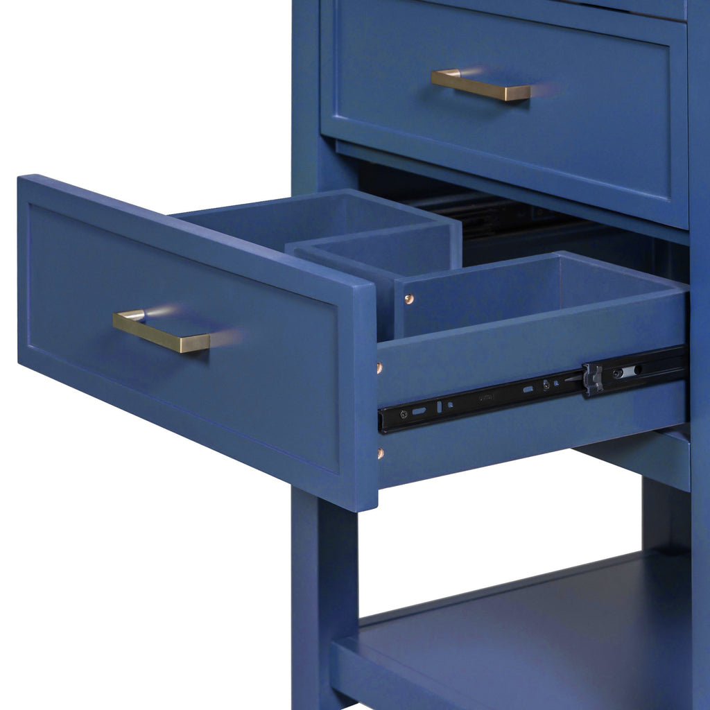 24'' Bathroom Vanity with Top Sink, Modern Bathroom Storage Cabinet with 2 Drawers